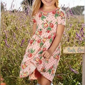 Matilda Jane Brilliant Daydream Pretty in Pink Floral Polka Dot Dress size 2T